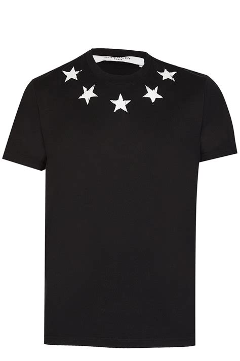 givenchy star denim shirt|Givenchy graphic crewneck t shirt.